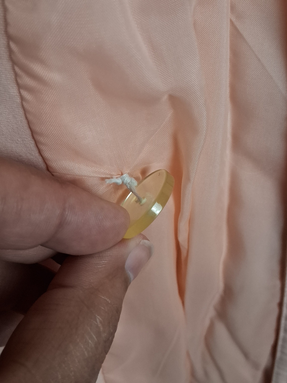 Vtg The Jack Set Trench Coat S Peach Double Breasted Belted 80s Rain Jacket Wmns - Picture 12 of 15